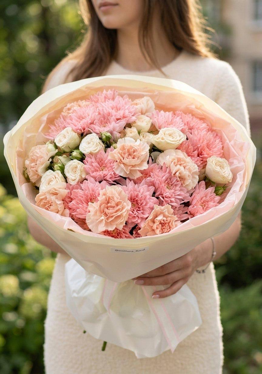 Авторский букет: «Сияющая любовь»